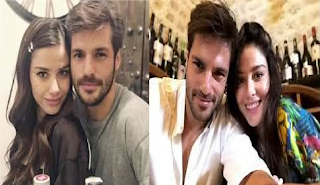 Serkan Cayoglu with his girlfriend Ozge Gurel